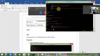 USER DEFINED FUNCTIONS IN SHELL SCRIPTING Profile