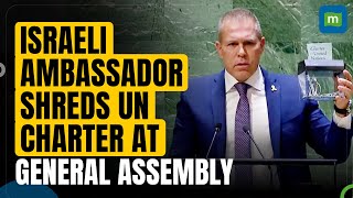 Israeli Ambassador Gilad Erdan Shreds UN Charter After His Speech At General Assembly