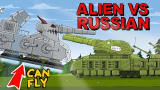 Smart tactics against super technology - Soviet Ratte fights the Alien Monster