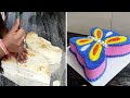 New butter cream butterfly cake  simple butterfly cake