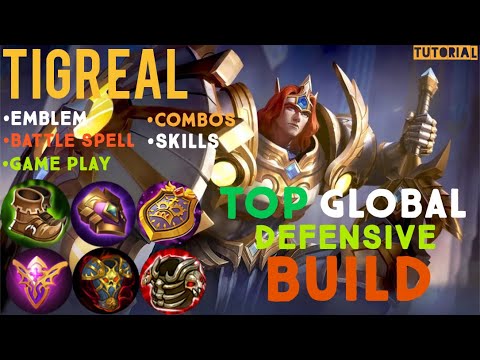 Tigreal Best Build Best Game Play Skill Combo Emblem Set Youtube