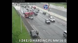 Nashville/Antioch Crash on I-24 east bound @ Harding Place