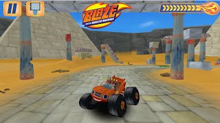 Blaze and the Monster Machines - Racing Game 🔥BLAZE Against ZEG TOP OF THE WORLD Map!