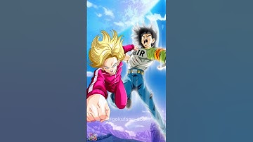 Android 18 VS Android 17 #shorts #goku #dragonball