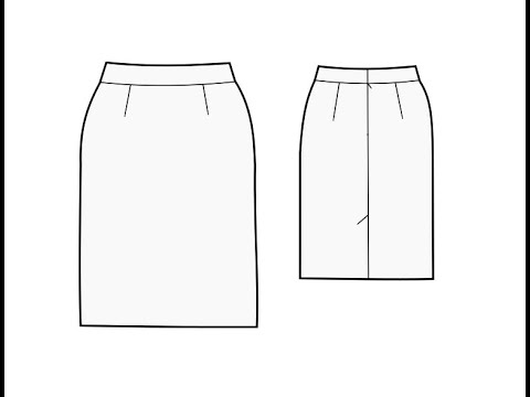 How to drape basic skirt with dart... - YouTube