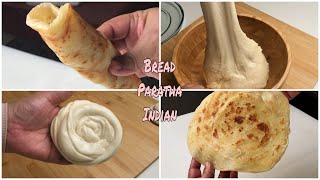 خبز البراتا الهندي باسهل طريقة وخطأ يسمونه شباتي Indian Paratha bread