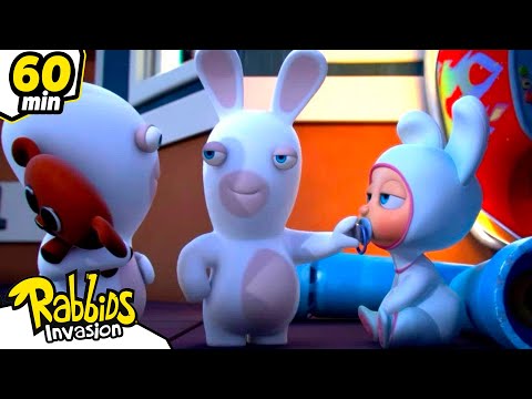 The Rabbids Celebrate Mother's Day | RABBIDS INVASION | 1H New compilation | Cartoon for Kids