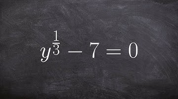Learn how to solve an equation with a rational power by cubing both sides