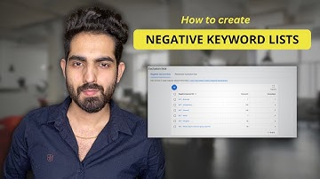 How To Create A Negative Keywords List In Google Ads (2025)