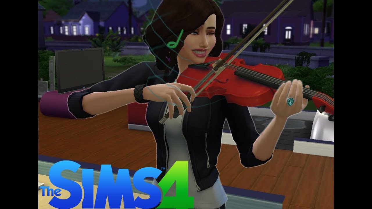 Sims 4 Tocando el Violín (tan feo como se pueda xD) YouTube