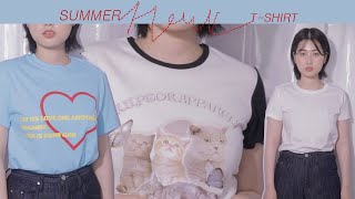 핏 좋은 티셔츠 고르는법 | 여름 반팔 티셔츠 패션하울 (스컬프터,스타일쉐어,티셔츠 추천)  Summer T-shirt Fashion Haul | 블럼