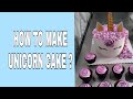 HOW TO MAKE UNICORN  CAKE  WHIPPED CREAM WITH PRINTED TOPPER