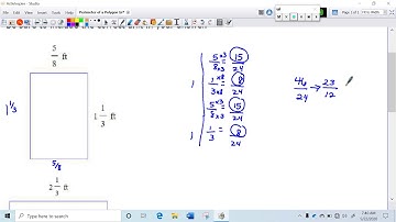 Perimeter of a Polygon Involving Mixed Numbers and Fractions