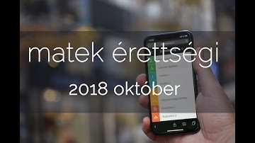 2018 október Matek érettségi megoldások első rész