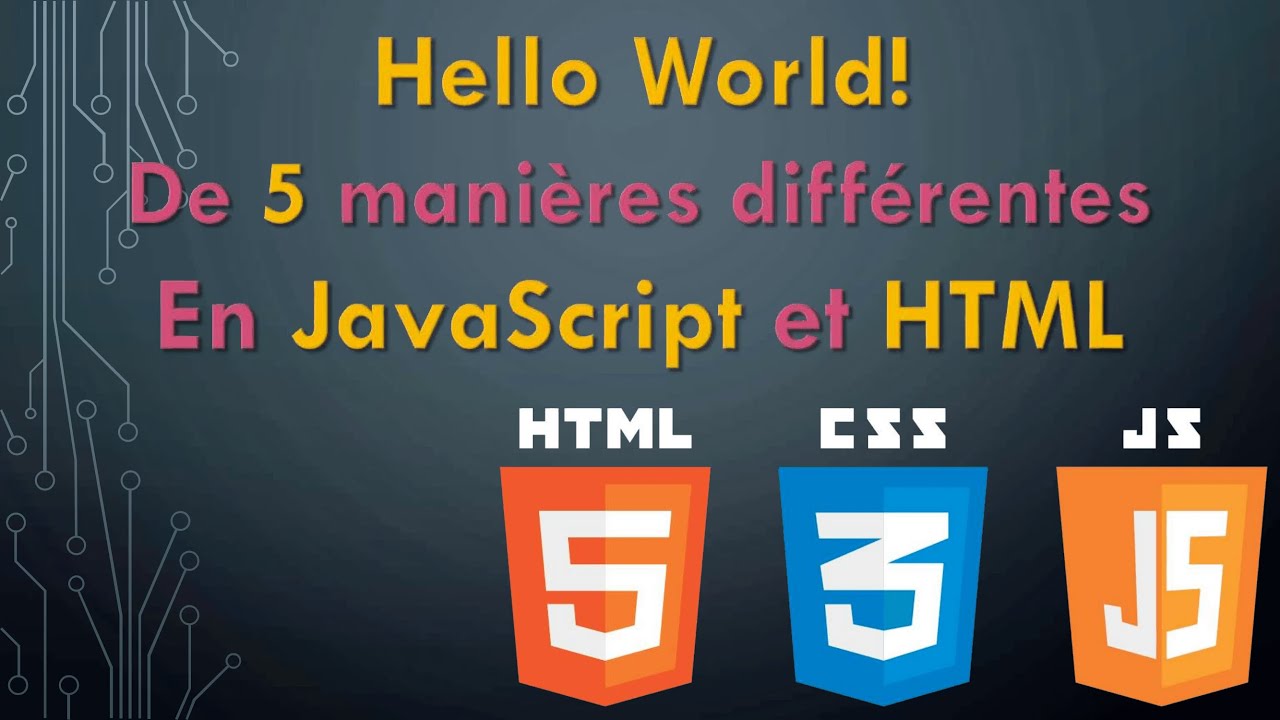 New Comment afficher un Texte en JavaScript et HTML - Pour Débutant