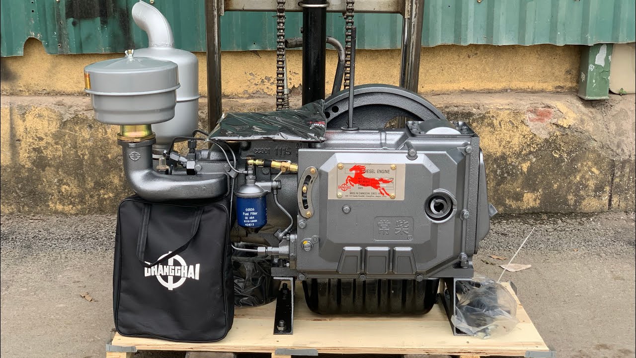Máy Nổ Động Cơ Diesel D24 Changchai S1115 không bình dầu.