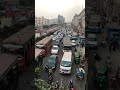 Heavy Traffic Is At The Street Of Dhaka Bangladesh 