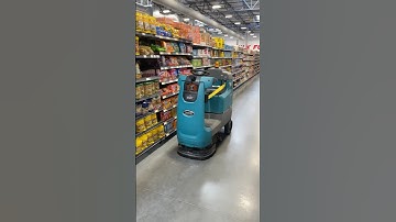 All System Go | Fully Autonomous Tennant Floor Cleaning Robot at Grocery Store