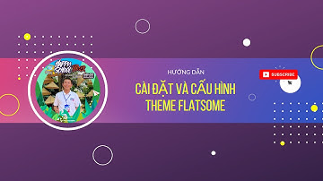 HƯỚNG DẪN CÀI ĐẶT THEME FLATSOME