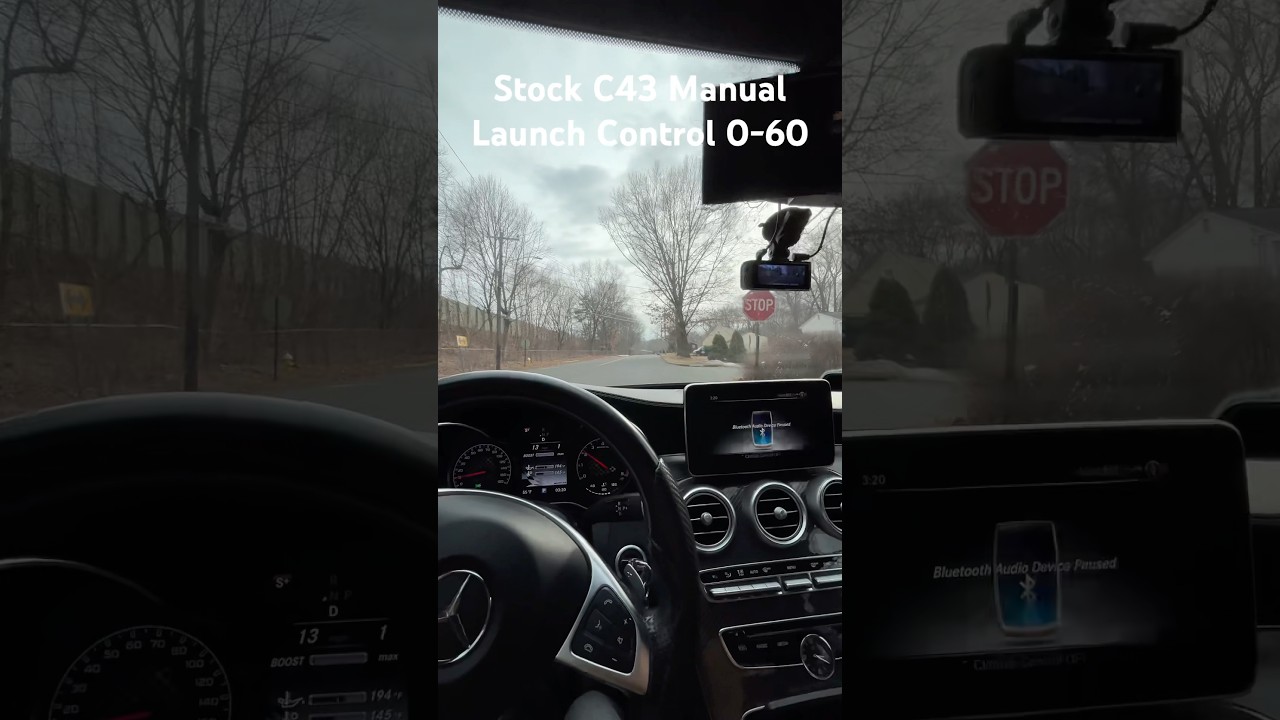Mercedes C43 AMG LAUNCH CONTROL 0-60 Stock 