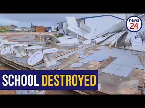 WATCH | School's structures blown over in Strand as storm lashes Cape