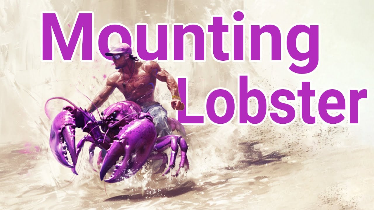 Mounting a Purple Lobster Exoskeleton to Create Wall Art! - YouTube