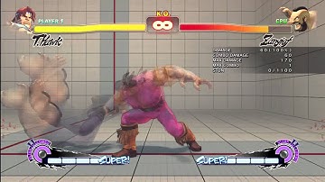 SSF4AE: T.Hawk Focus Attack to Raging Slash (Ultra 2)