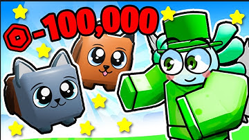 HOW MANY DOGCATS CAN I HATCH with $100,000 ROBUX SPENT? in Mining Simulator 2