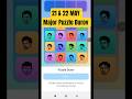 Major Puzzle Durov Solved 🔥 Today 21 &amp; 22 MAY Major Daily Combo Lottery Card 🔥 Major Combo Card