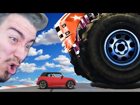 DEV KAMYON vs. MİNİK ARABA (GTA 5 Online Komik Anlar)
