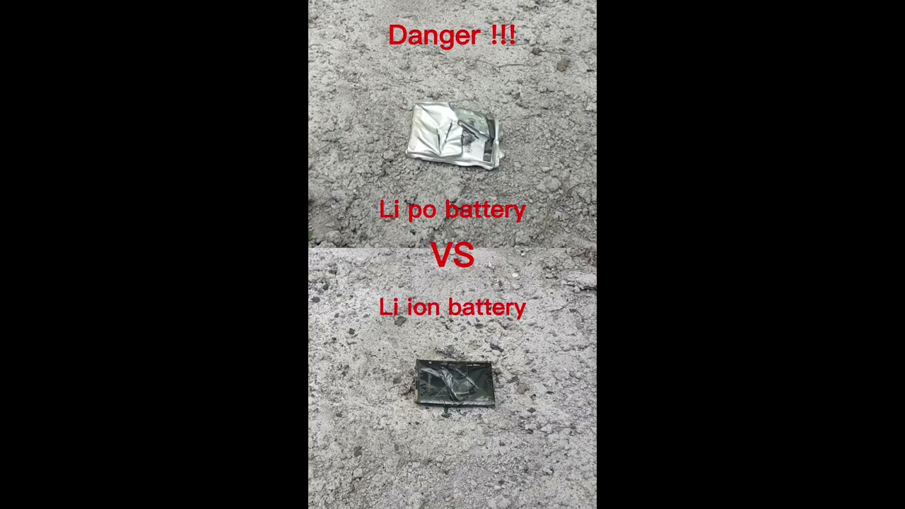Dangerous Explosion Batteries Lithium Ion VS Polymer Shorts