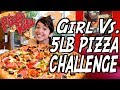 5 LB PIZZA CHALLENGE & DESSERT BONUS ROUND | GIRL VS. FOOD