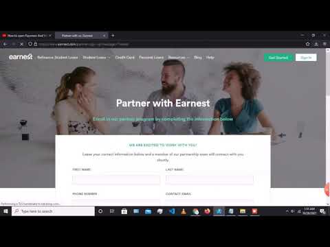 How To Sign Up Earnest.com Live Support.