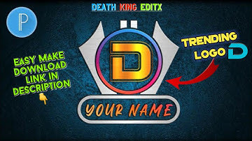 Trending D Professional Logo Editing Tutorial || New Stylish Name Art Logo Design DP Editing || HD