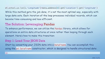 Optimizing JSON Data Extraction in Python with Pandas