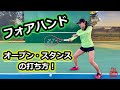 【テニス】フォアハンド：オープンスタンスの打ち方！