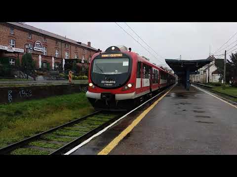 Odjazd ED72A-001 ze stacji Toruń Miasto