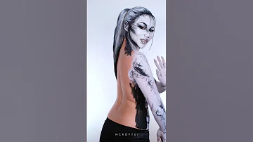 Painted Myself Inspired By Aha Take On Me Music Video Makeup Cosplay Bodypaint Artist 