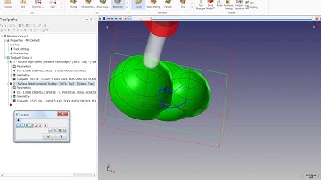 Mastercam2017 Video Tutorial CURVE 5 AXIS TOOL AXIS CONTROL PLANE Toolpath