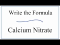 Calcium Nitrate and Ion Charges