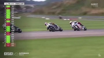 BSB- Round 7 Thruxton Race 2 Last Lap
