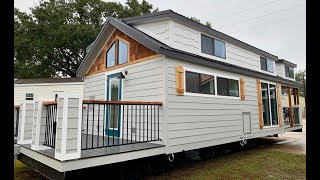 MOST AMAZING Tiny Home with Double Porches Attached