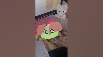 DogDay Desk Buddy ☀️🐾 #smilingcritters #dogday #catnap #youtubeshorts #diycrafts