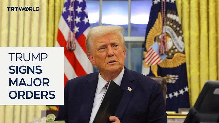 Trump signs slew of executive orders on first day in office