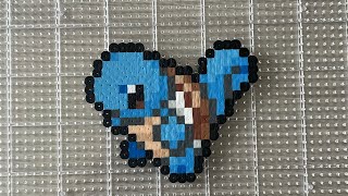 Squirtle Pokémon Perler Bead Timelapse