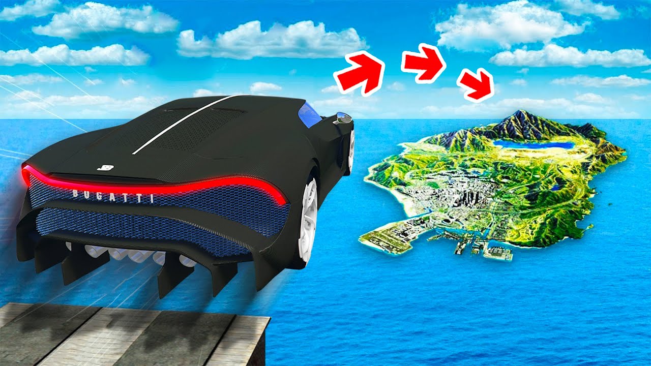 Jumping GOD CARS Across ENTIRE MAP In GTA 5