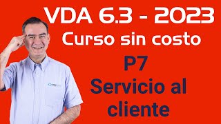 VDA 6.3 2023 - Curso Gratis - Servicio al cliente