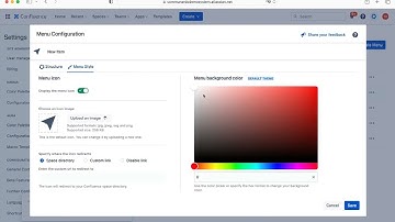 How to create different menus across Confluence spaces