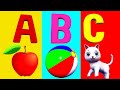 Aforapple bforball abc phonics songs nursery rhymes  alphabets songsabc playpacket