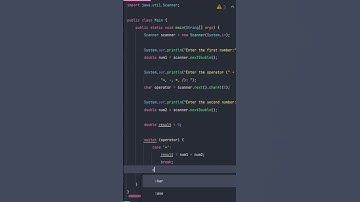 Build a Simple Calculator in Java in Under 1 Minute! #shorts #programming #coding #java #python